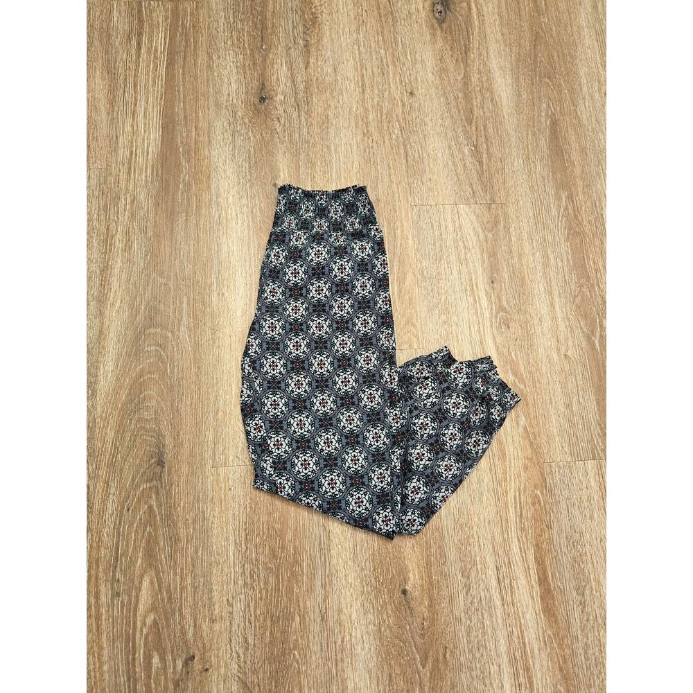 aerie Women's Lounge Pajama Jogger Pants Smocked Waist Geometric Print XS
